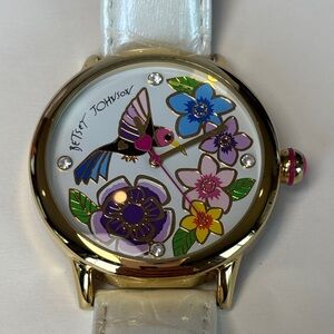 Betsey Johnson Hummingbird Floral Watch